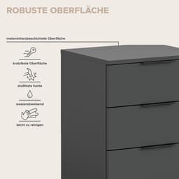 Home affaire Nachtkommode Skarde | Grau