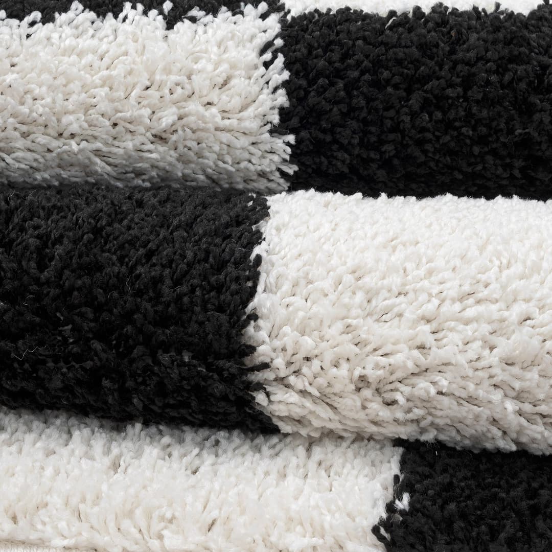Sanat Hochflor-Teppich Milano 1250 | Schwarz