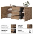 OTTO home Sideboard Cross | Holztöne 3