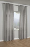 Sehlbach Gardine Schal Leinenoptik | Grau