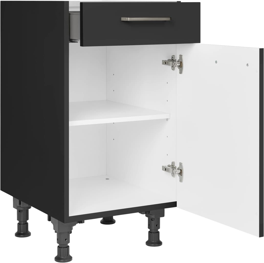nobilia® Touch Unterschrank | Schwarz