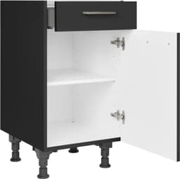 nobilia® Touch Unterschrank | Schwarz