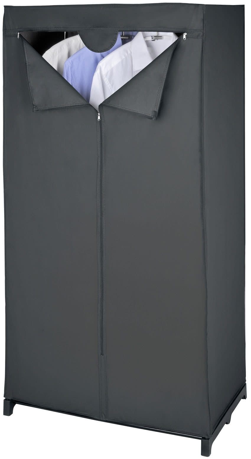 WENKO Stoffschrank Deep Black | Schwarz