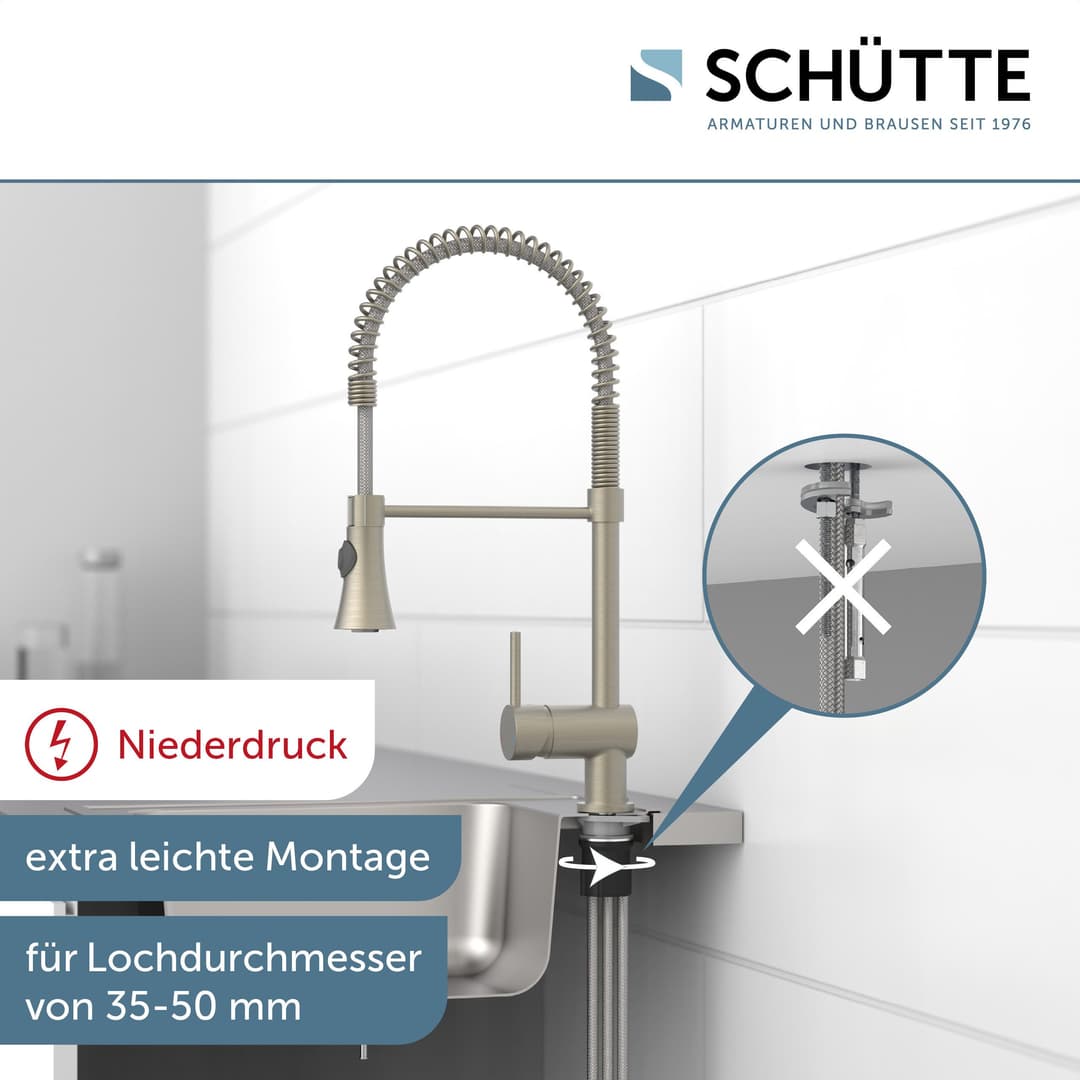 Schütte Spültischarmatur Cornwall | Silber