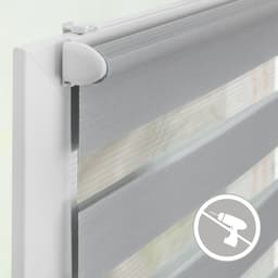 Doppelrollo Duo Rollo Klemmfix | Grau
