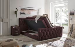 ED EXCITING DESIGN Boxspringbett "Cashfield" | Lila