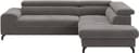 COTTA Ecksofa Aura L-Form | Grau