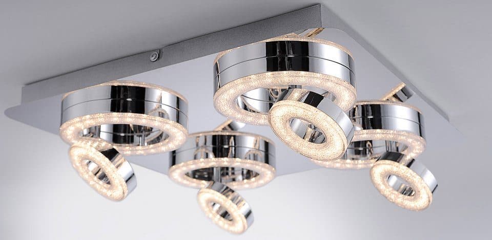 JUST LIGHT Deckenleuchte TIM | Silber