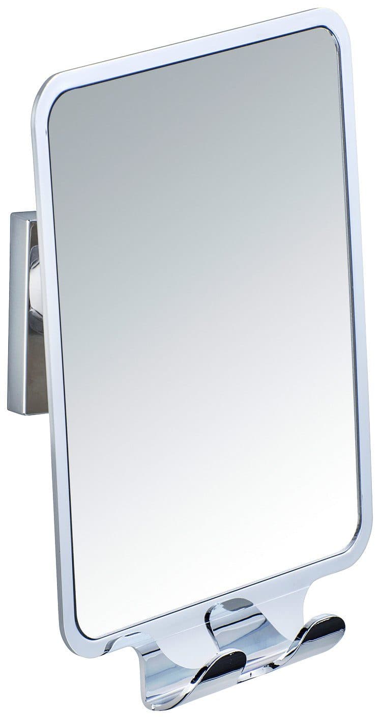 Wenko Schminkspiegel Vacuum-Loc Quadro | Silber
