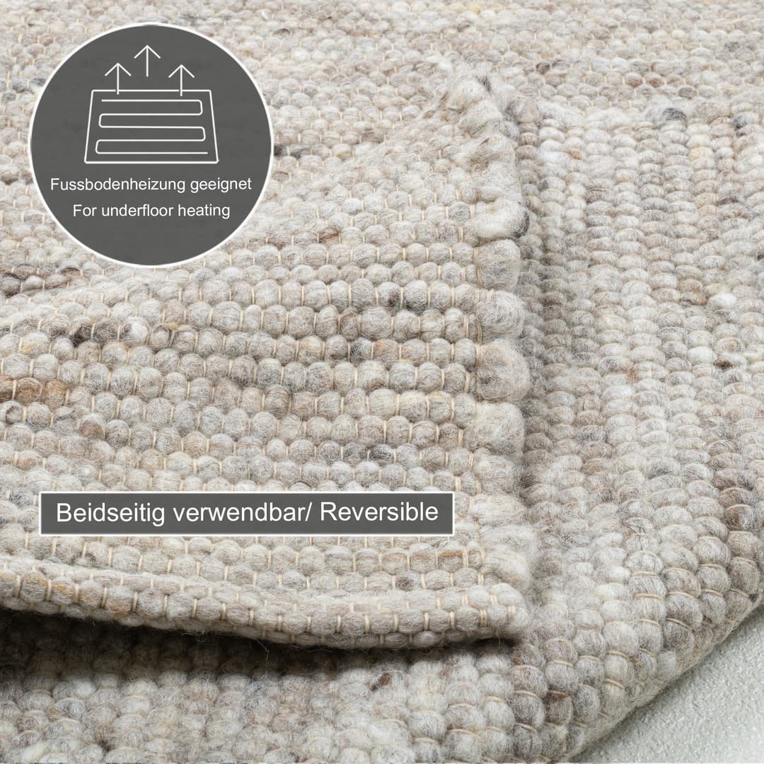 OTTO home Wollteppich Greith | Beige