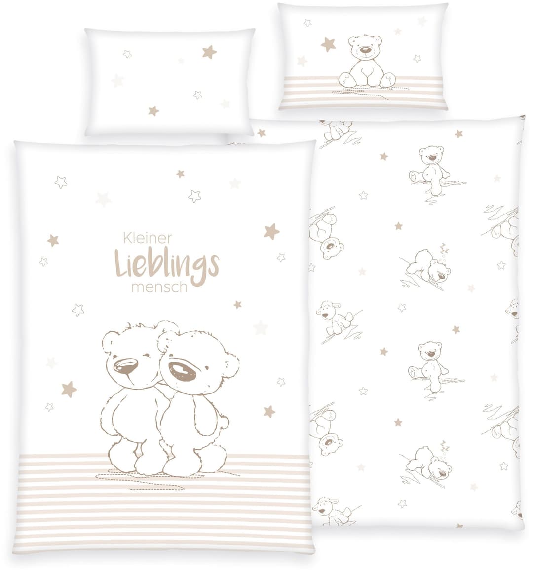 OTTO home Kinderbettwäsche Kleiner Liebling | Beige