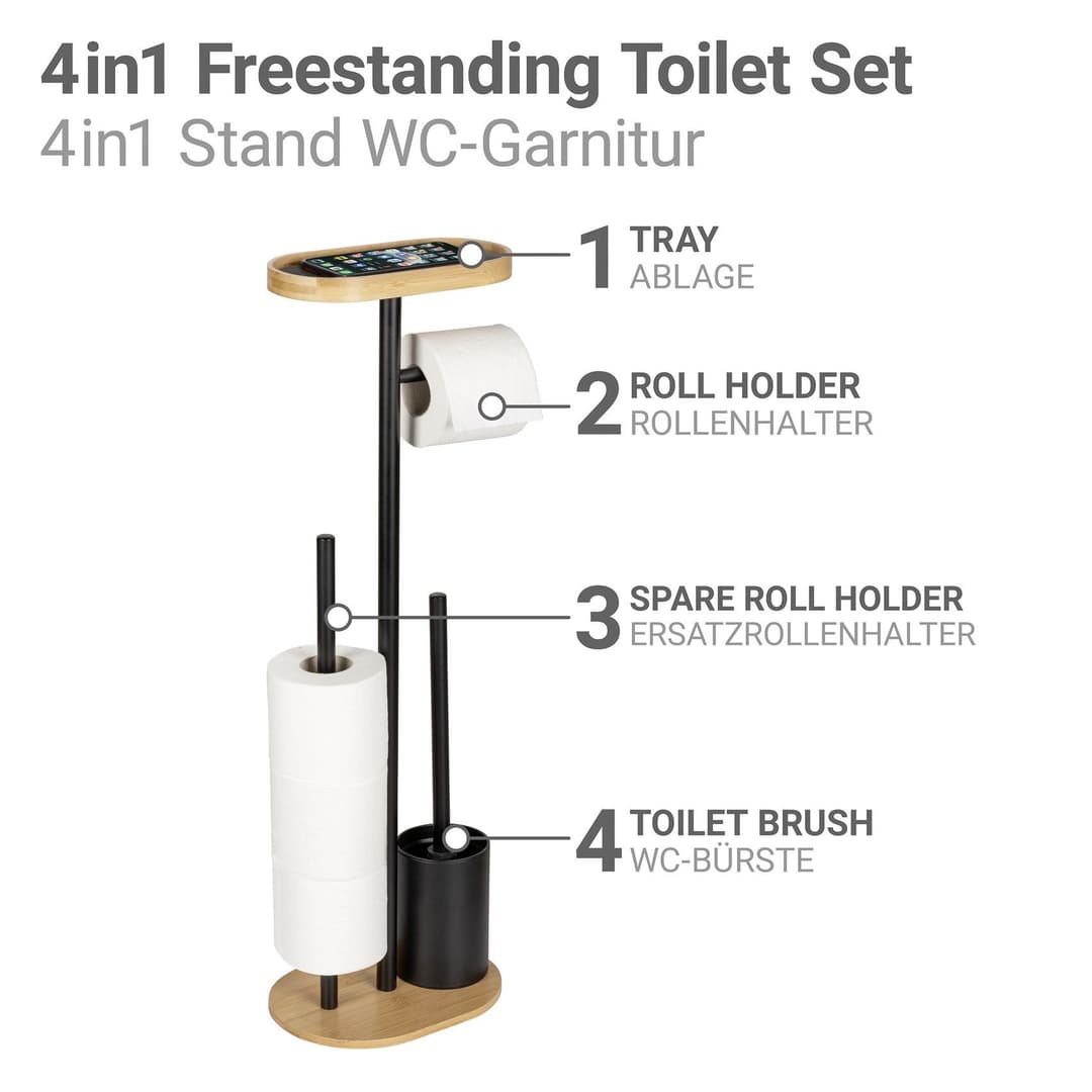 WENKO WC-Garnitur Pomarolo | Braun