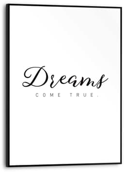 Reinders! Poster Dreams come true | Schwarz