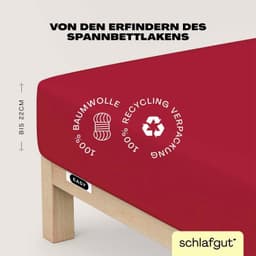 Schlafgut Spannbettlaken EASY JERSEY | Rot