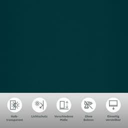 Seitenzugrollo Themse-Uni | Blau