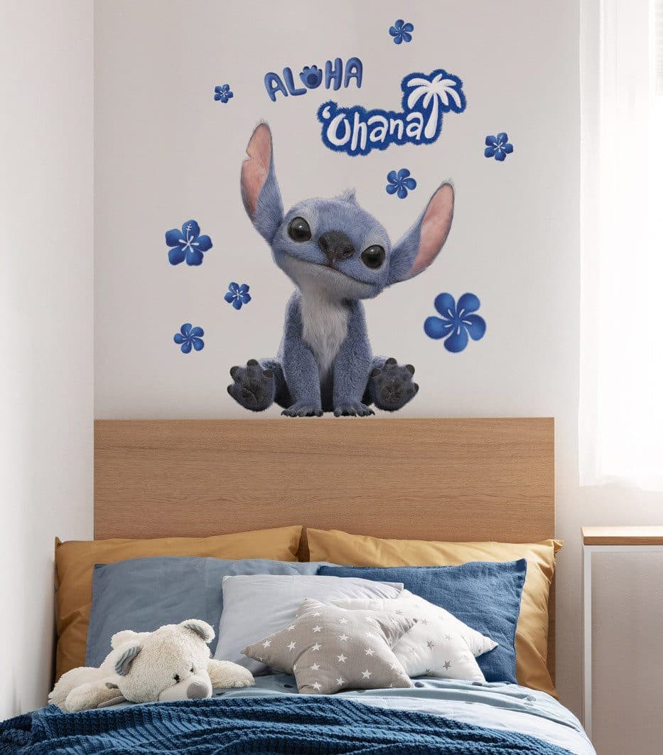 Komar Wandtattoo Disney Lilo and Stitch Live Action Ohana | Blau