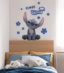 Komar Wandtattoo Disney Lilo and Stitch Live Action Ohana | Blau