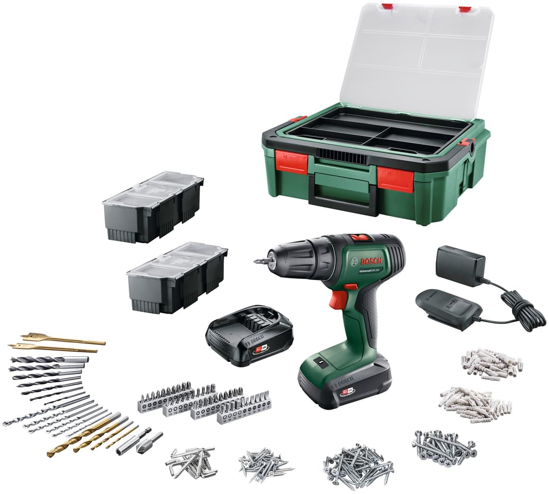 Bosch Home & Garden Akku-Bohrschrauber UniversalDrill 18V | Grün