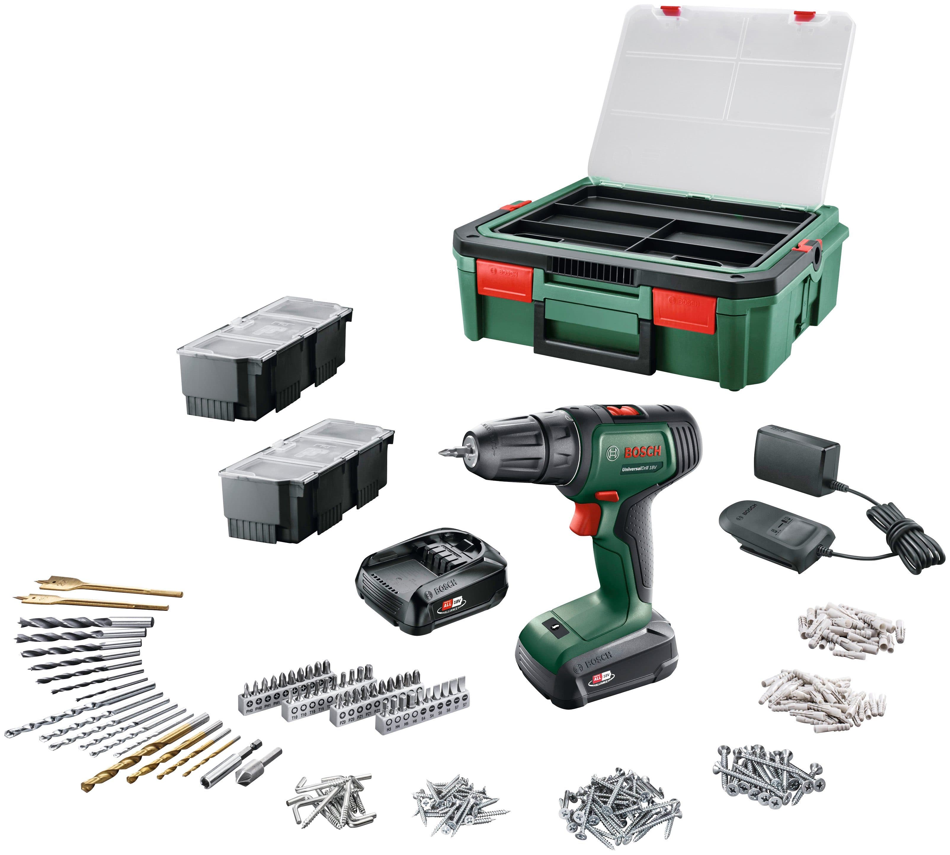 Bosch Home & Garden Akku-Bohrschrauber UniversalDrill 18V | Grün
