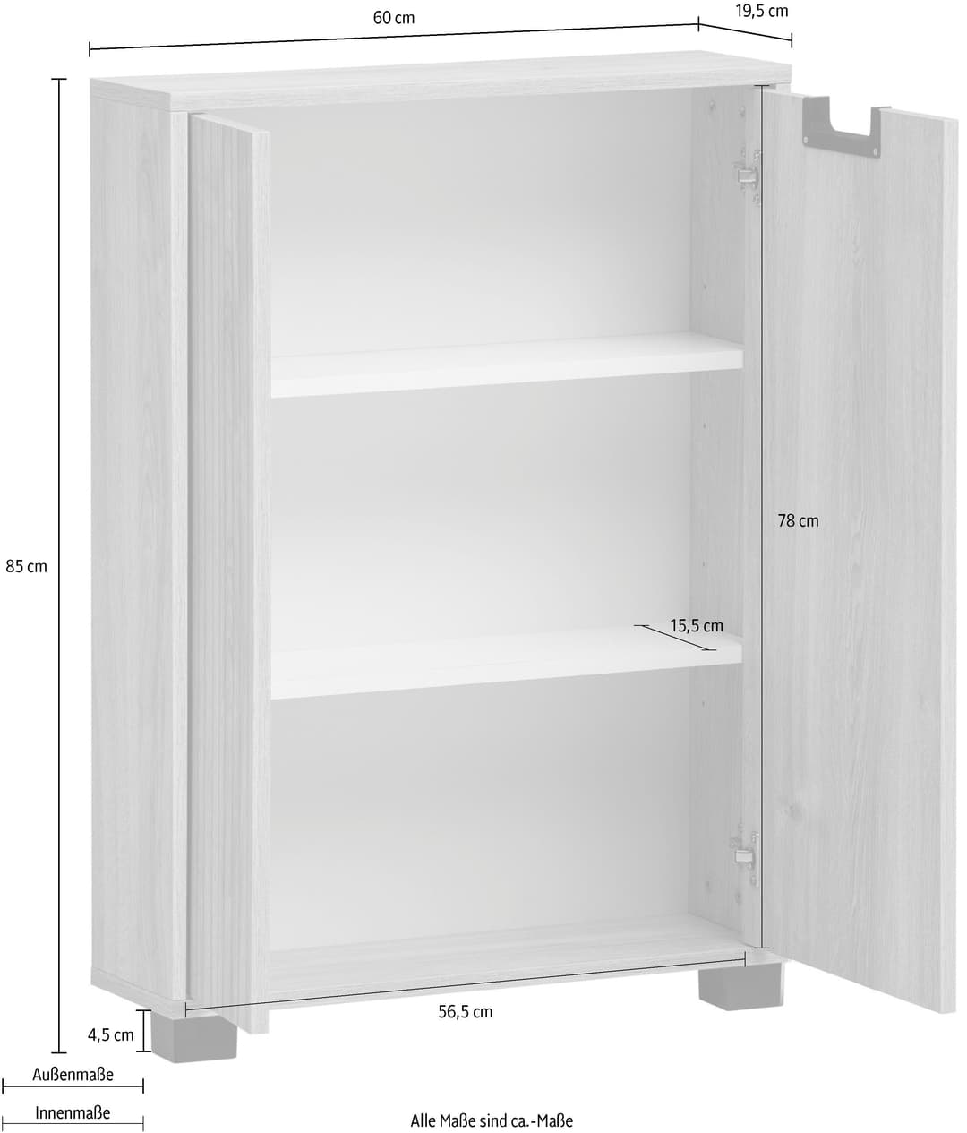 Schildmeyer Stauraumschrank Emmik | Holztöne