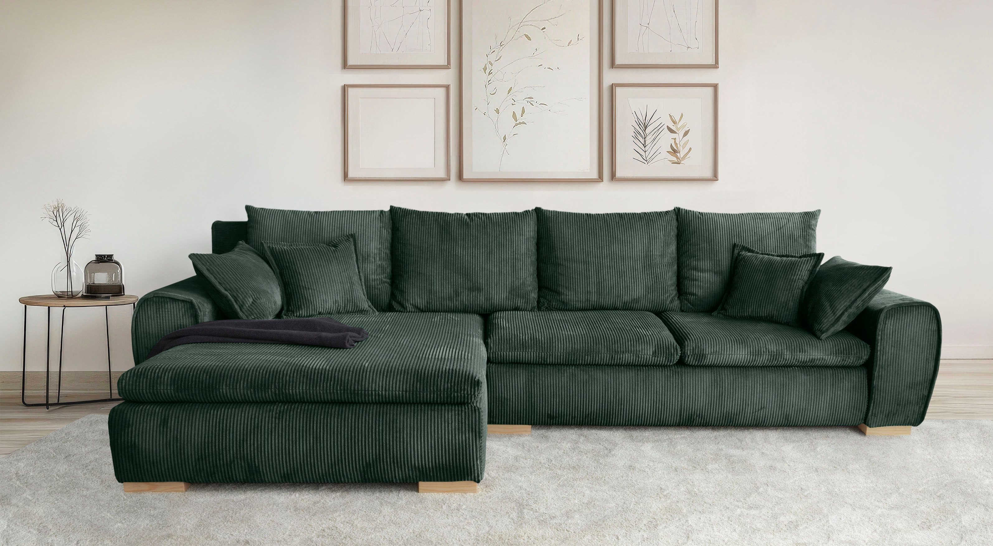 Home affaire Ecksofa Katja | Grün