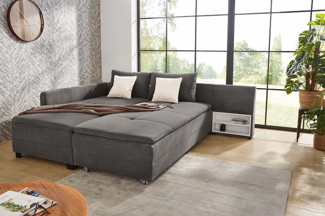 Jockenhöfer Gruppe Ecksofa Madrid | Grau