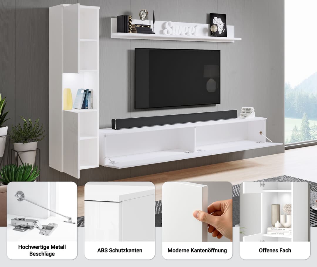 OTTO home Wohnwand PARIS | Holztöne