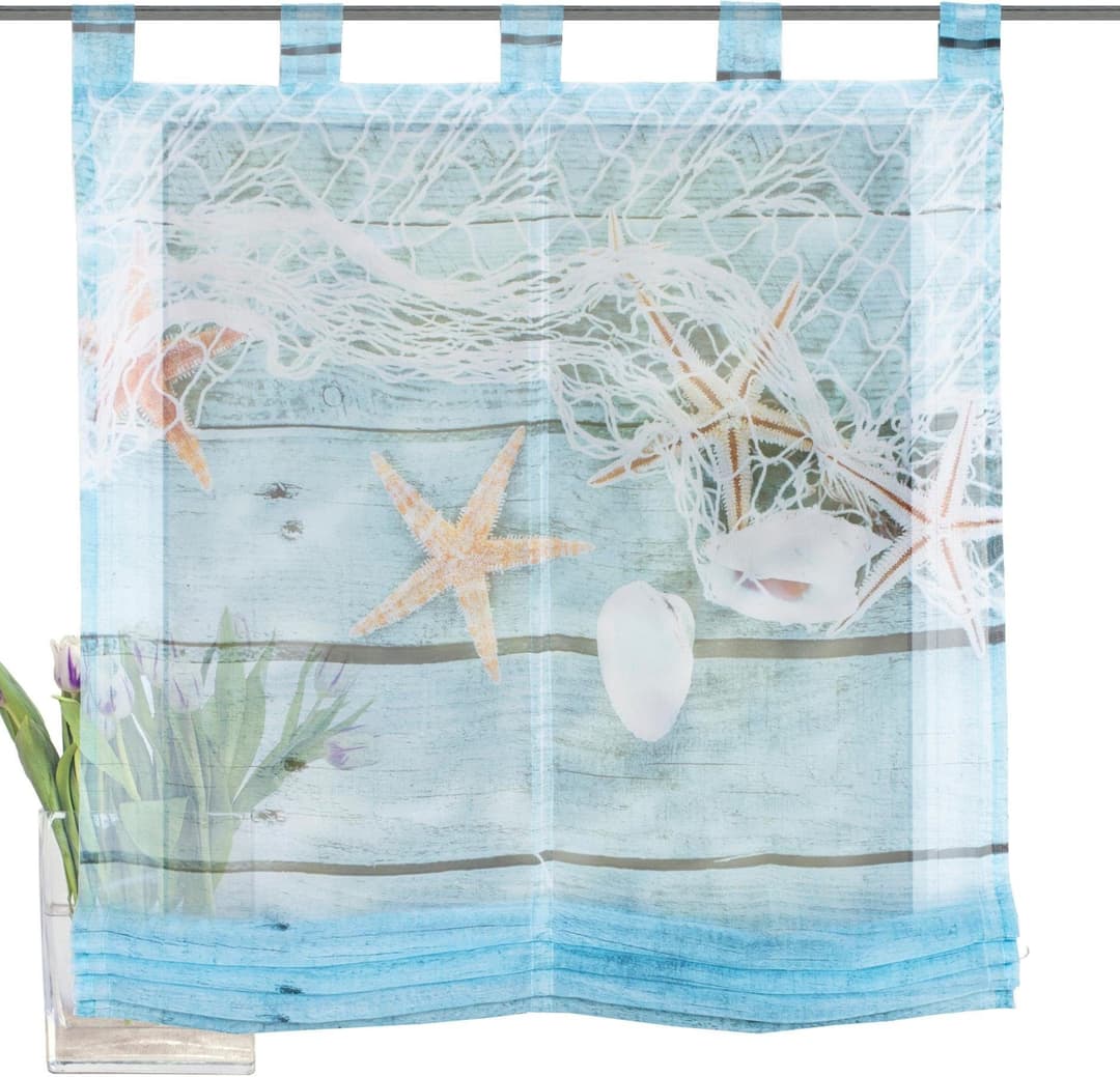 HOME WOHNIDEEN Raffrollo MARITIM | Blau