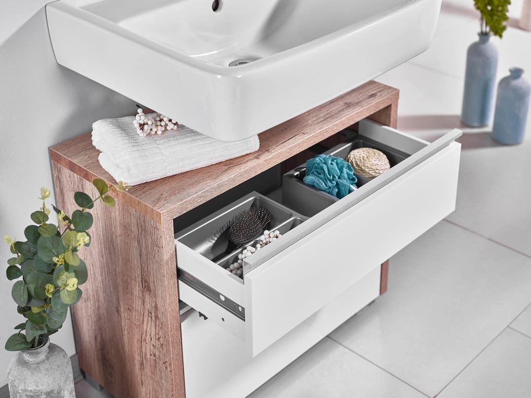 Schildmeyer Waschbeckenunterschrank Bello Breite 67 cm | Holztöne