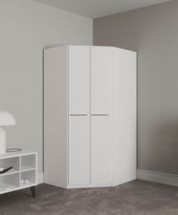 priess Eckkleiderschrank Barcelona | Weiß