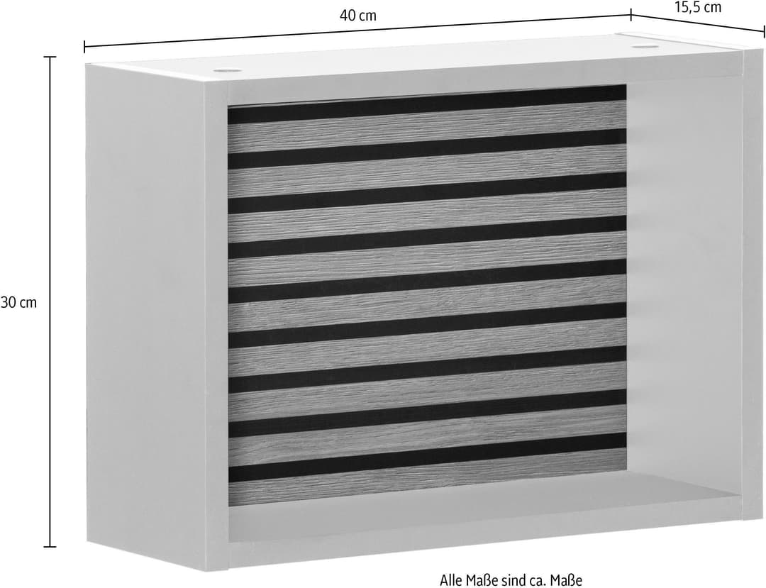 Schildmeyer Wandregal Ekko | Schwarz