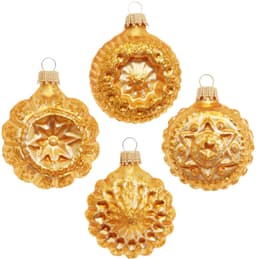Krebs Glas Lauscha Christbaumschmuck Glaskugelformen | Gold