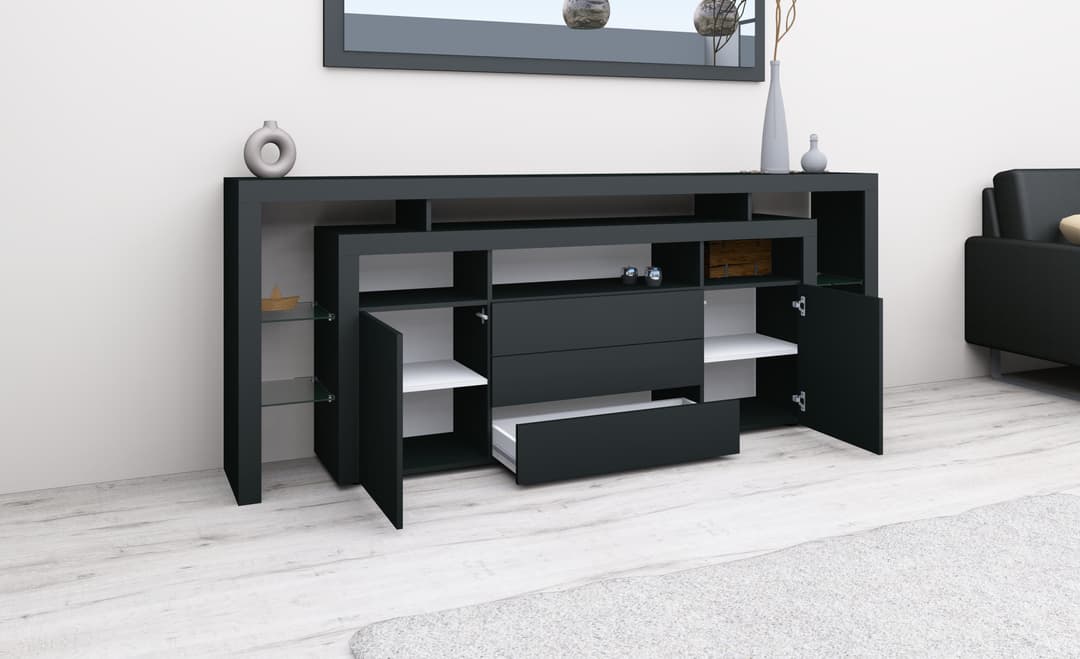 borchardt Möbel Sideboard Rosario | Schwarz