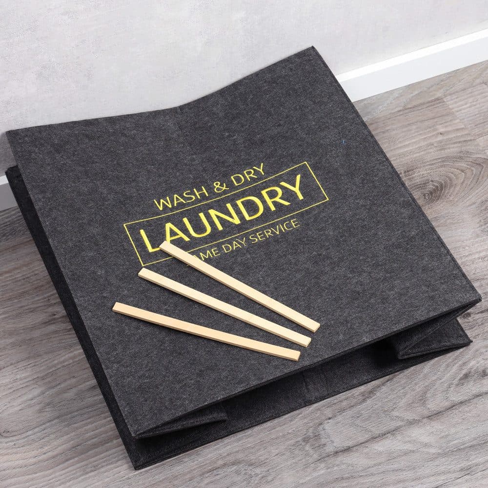 KESPER® Wäschebox Wäschesammler | Grau