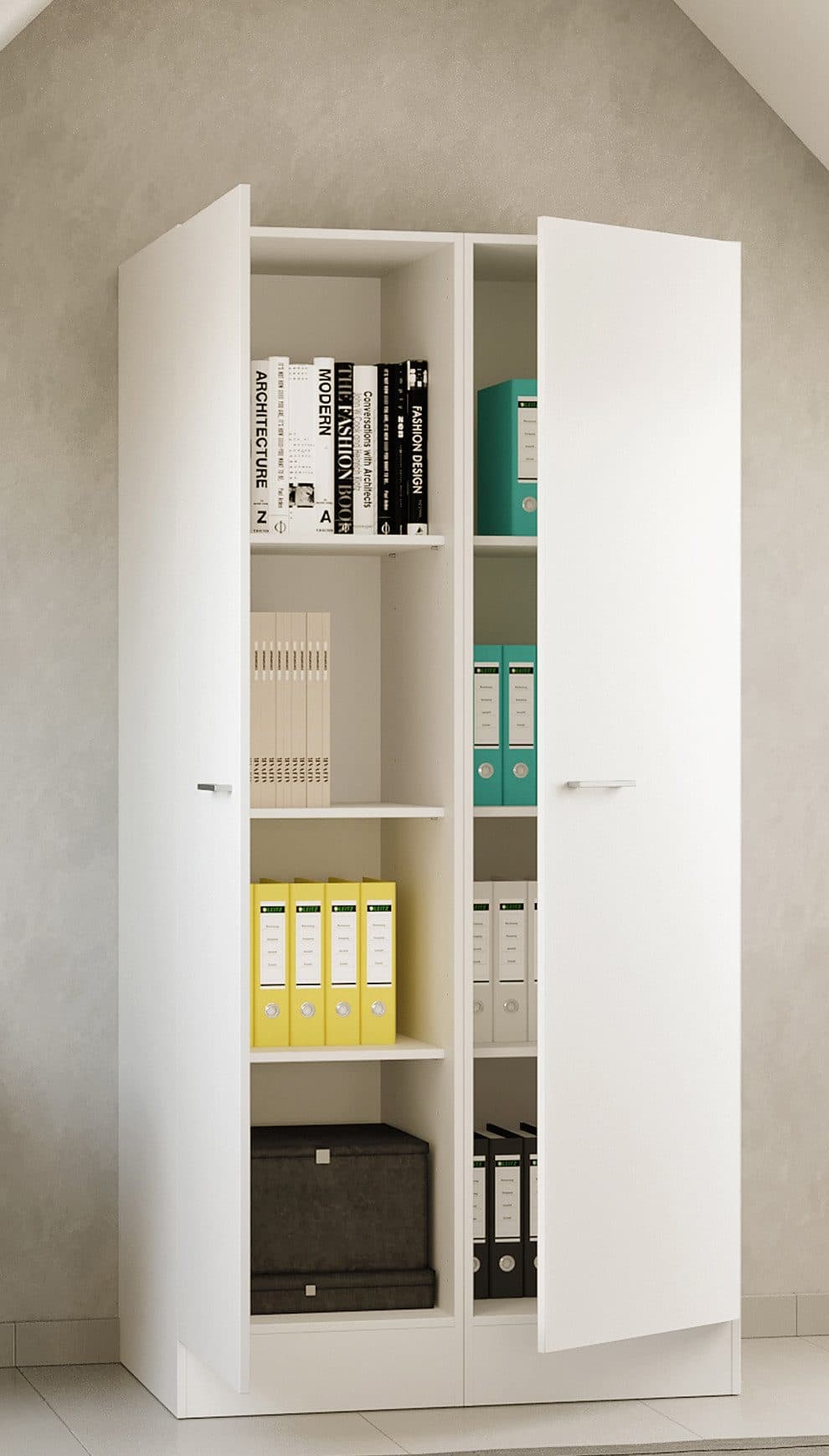 Flex-Well LUCCA Mehrzweckschrank-Set | Weiß