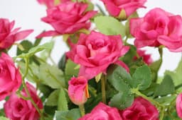 Kunstblume Wildrosen Busch im Topf | Rosa