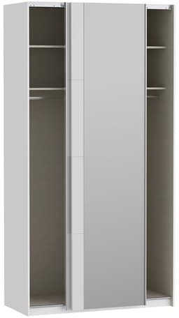 FORTE Fittio Schwebetürenschrank | Weiß