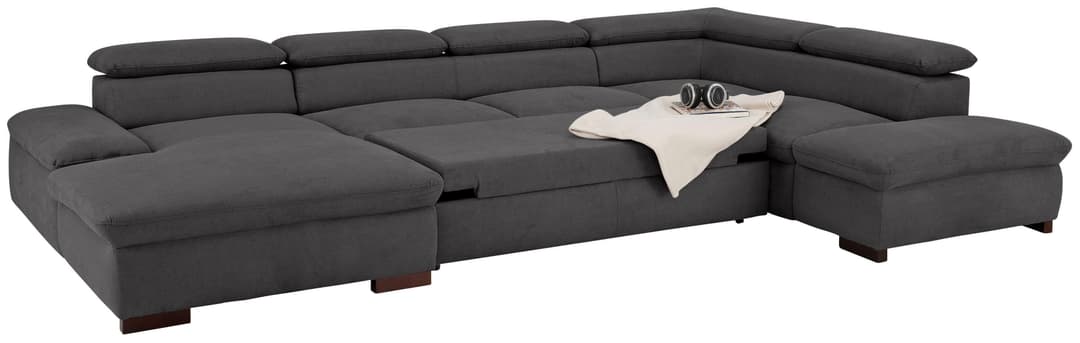 Home affaire Wohnlandschaft Alberto U-Form | Grau