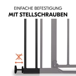 Hauck Verlängerung für Türschutzgitter Extension, 9 cm, Black