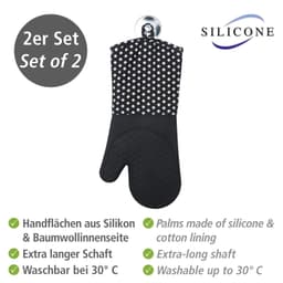 Wenko Topfhandschuhe Silikon | Schwarz