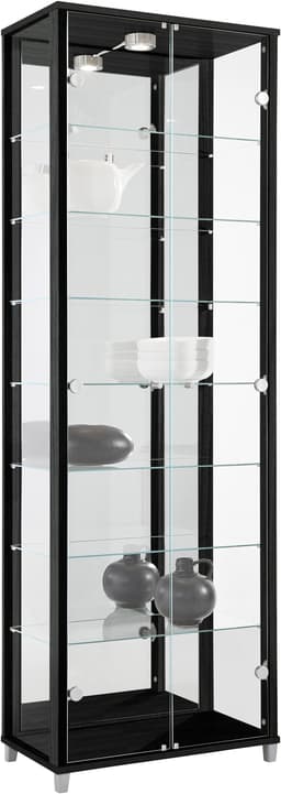fif möbel Vitrine OPTIMA | Schwarz