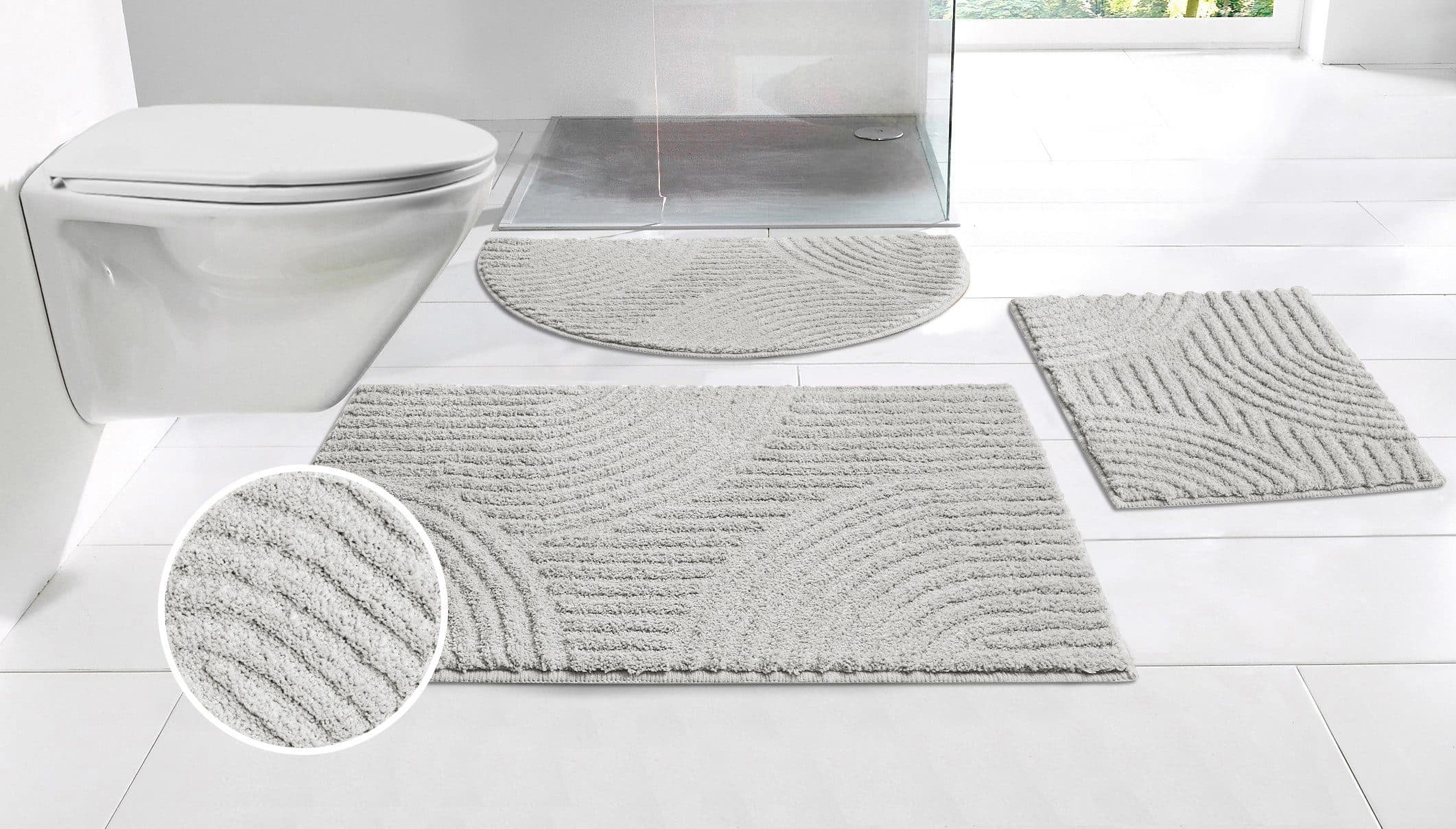 OTTO home Badematte Ognon | Grau