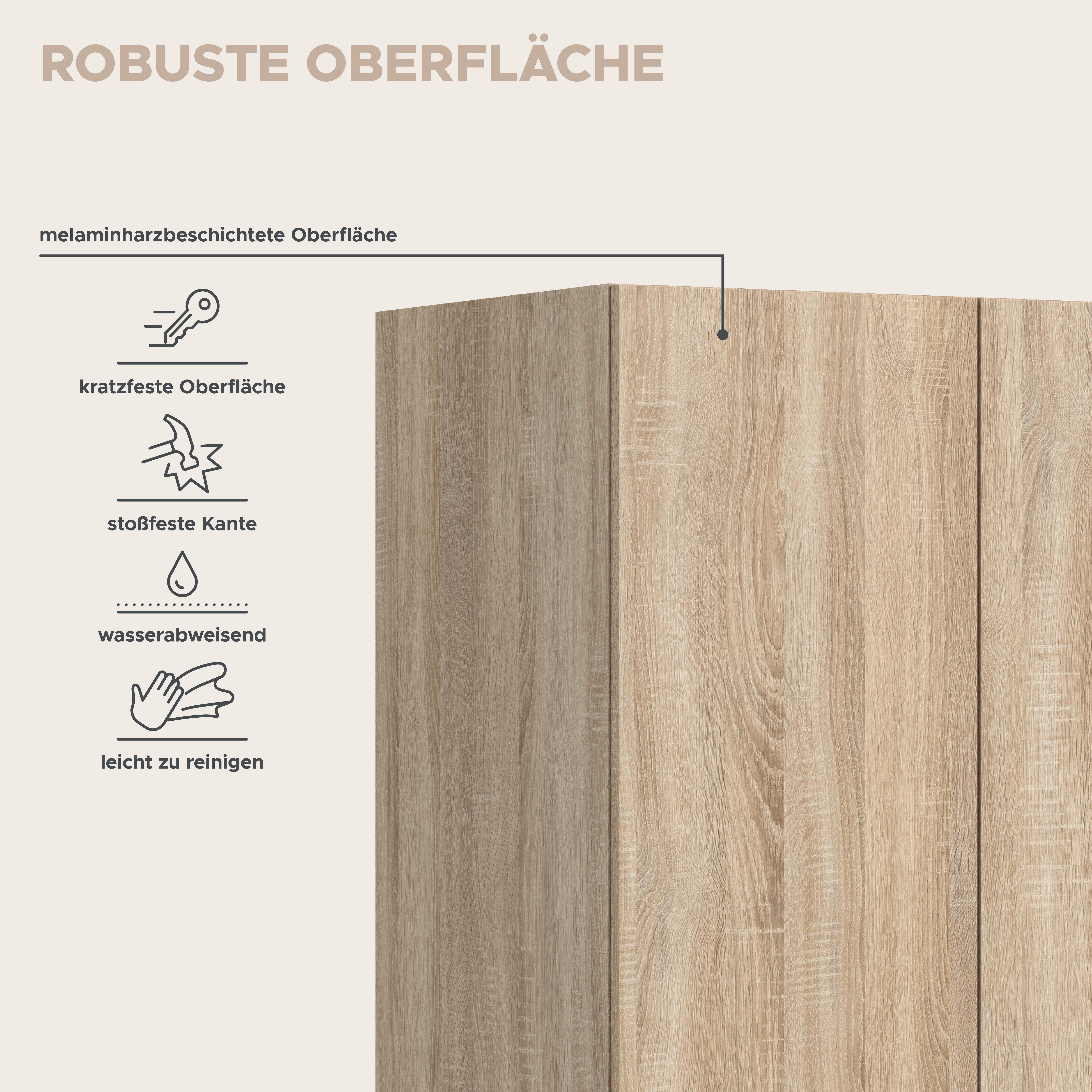 Home affaire Kleiderschrank Skarde | Holztöne