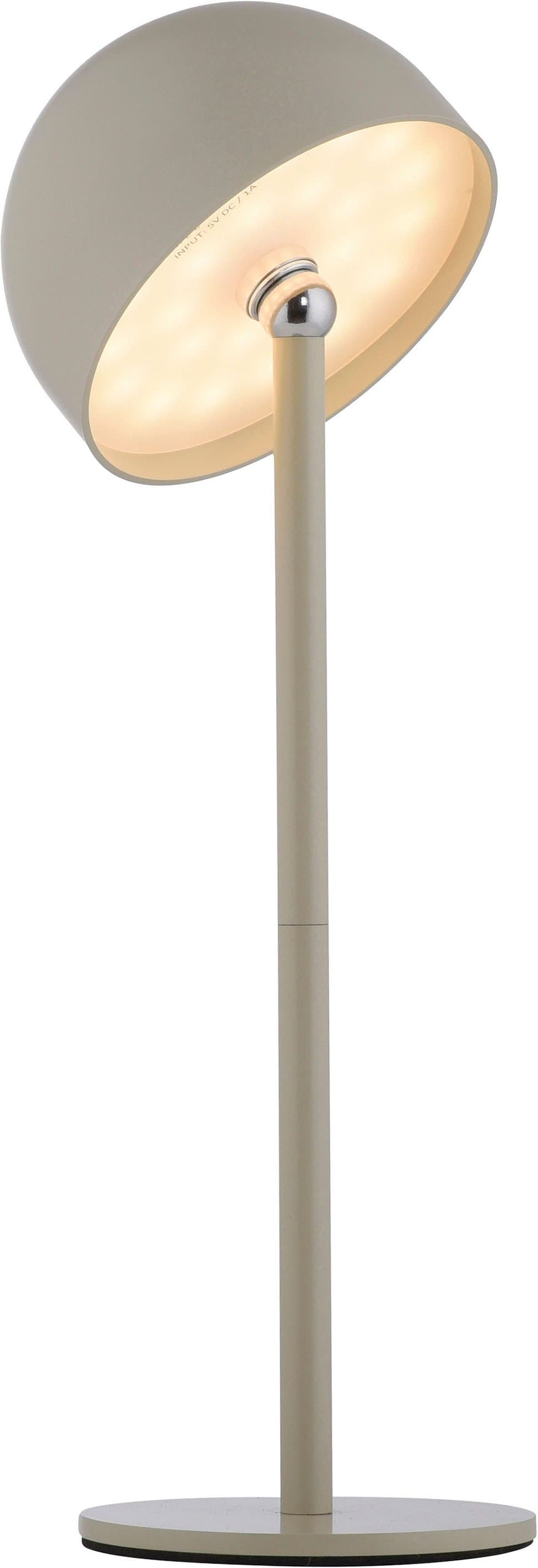 OTTO home Akku Tischleuchte Gerrin | Beige