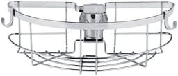 WENKO Duschablage Duschstangencaddy Floresta Rund | Silber