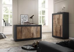 Home affaire Highboard Basic | Schwarz