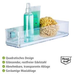 Wenko Badregal Vacuum-Loc Quadro | Silber