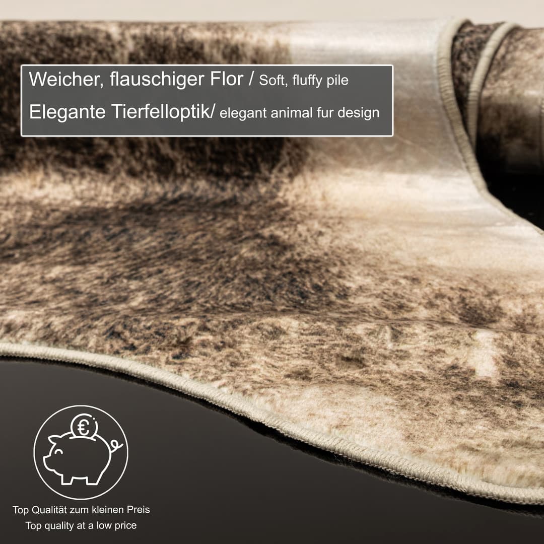 Gino Falcone Fellteppich Emilia | Braun
