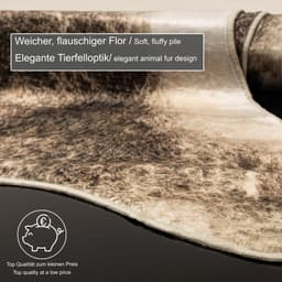 Gino Falcone Fellteppich Emilia | Braun