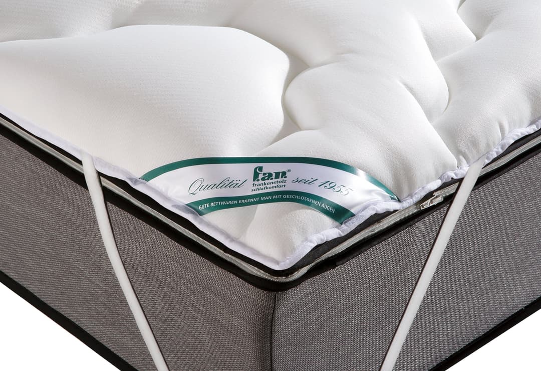 fan Boxspring Matratzenauflage | Weiß
